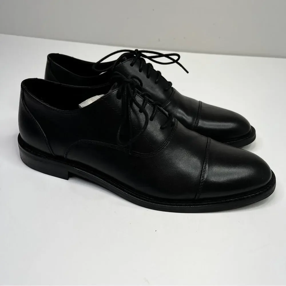 The Men's Store at Bloomingdale's Cap Toe Oxford shoes black - 8